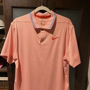 Nike golf polo, medium, light red